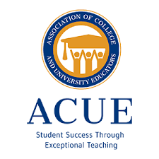 ACUE Student Success through exceptional learning logo